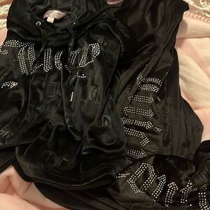 Black juicy couture pajama set